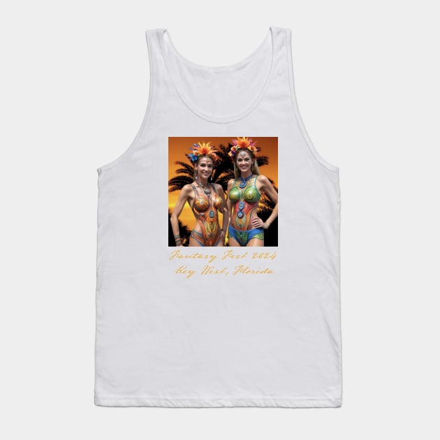 Fantasy Fest Key West 2024 ai image Tank Top by CreativePhil